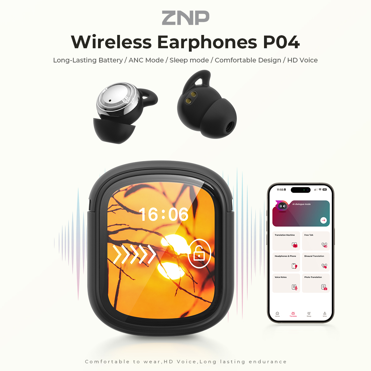 ZNP P04 Sleeping Aid Earbuds A - Noise Cancelling Headphone ulasan dan harga