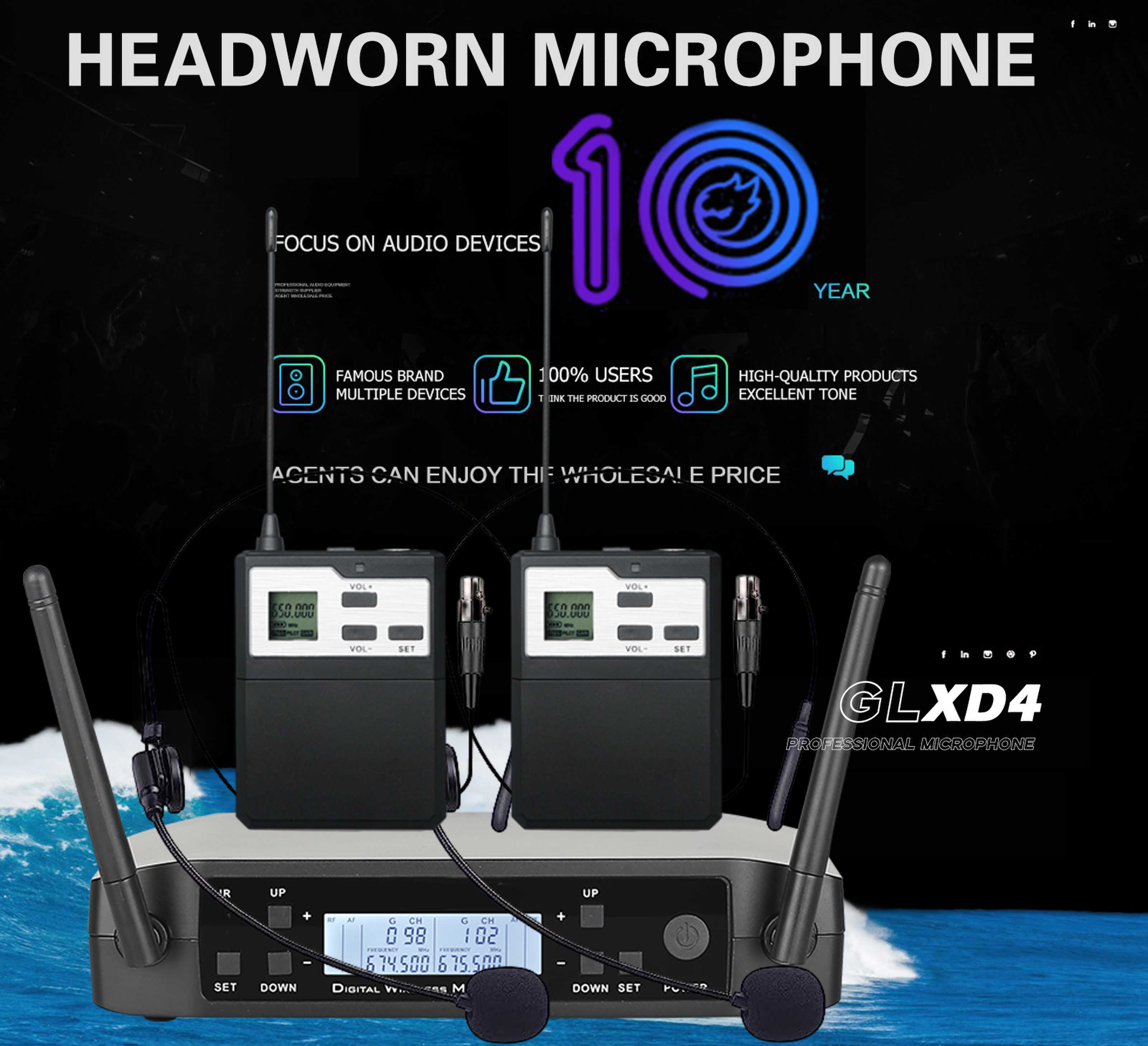 UHF Wireless Headset Microphon - Shure Mic Sm58 ulasan dan harga