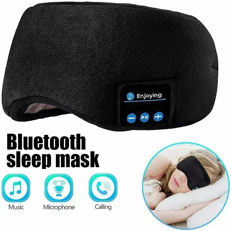 3D Eye Mask Bluetooth Headphon - Bluetooth Headset On Ear ulasan dan harga