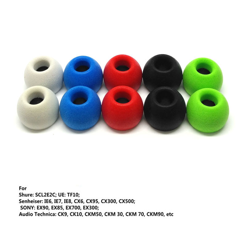1Pair ANJIRUI Memory Foam Eart - Earphone Foam Tip ulasan dan harga