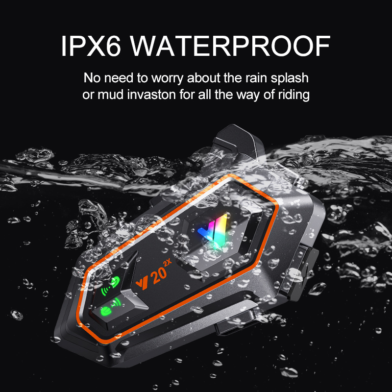 Y20 2X Motorcycle Helmet Inter - Bluetooth Headset On Ear ulasan dan harga