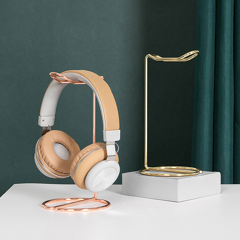 1pc Iron Line Headphone Stand  - Bluetooth Headset On Ear ulasan dan harga