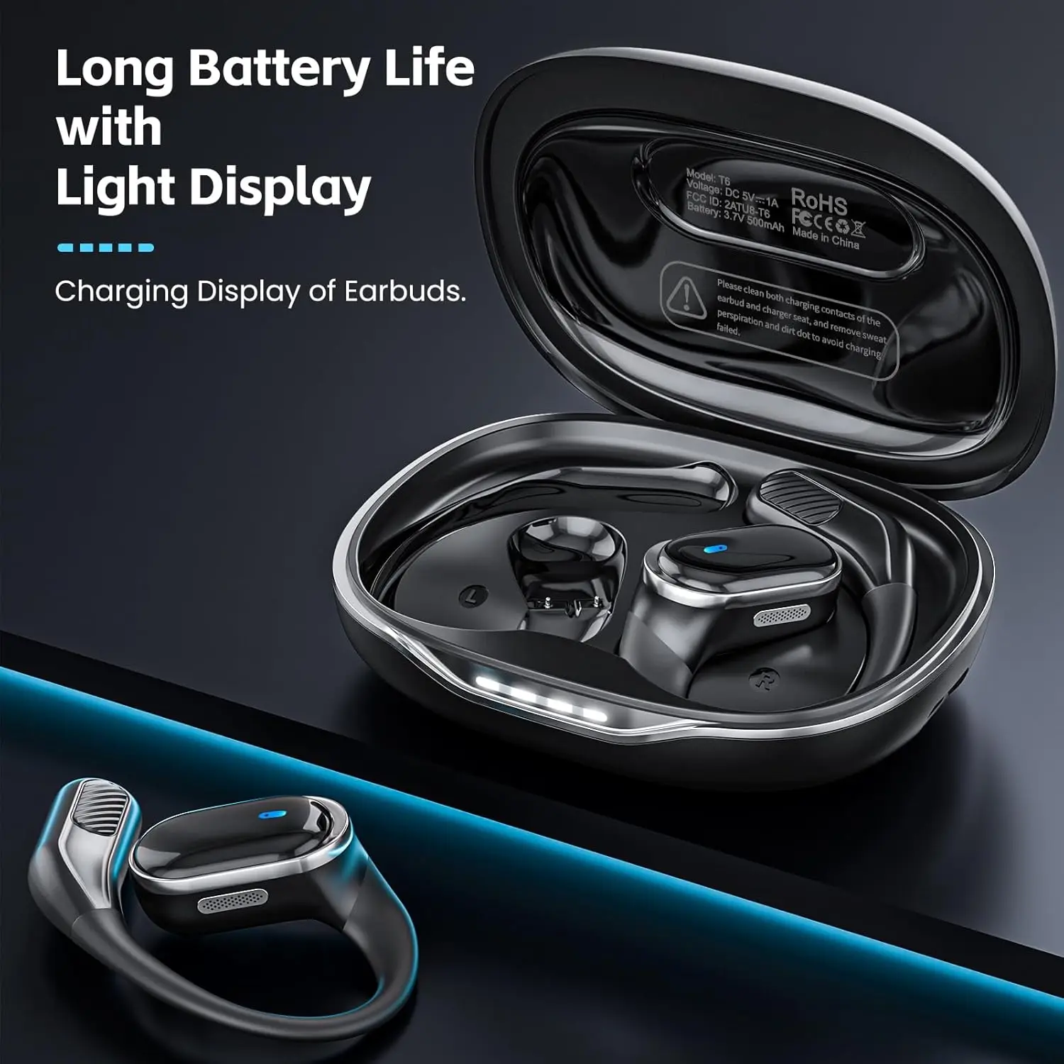 Bluetooth Earphones Wireless H - Sports Earphone Hook ulasan dan harga